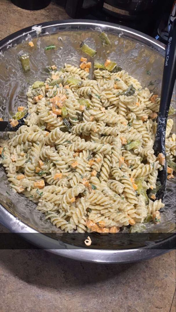 Dill Pickle Salad with Pasta