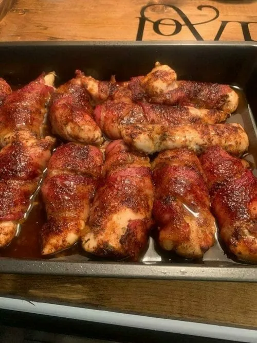 BACON-WRAPPED CHICKEN TENDERS