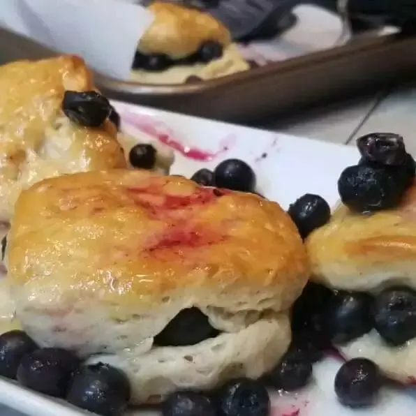 Sweet Blueberry Biscuits