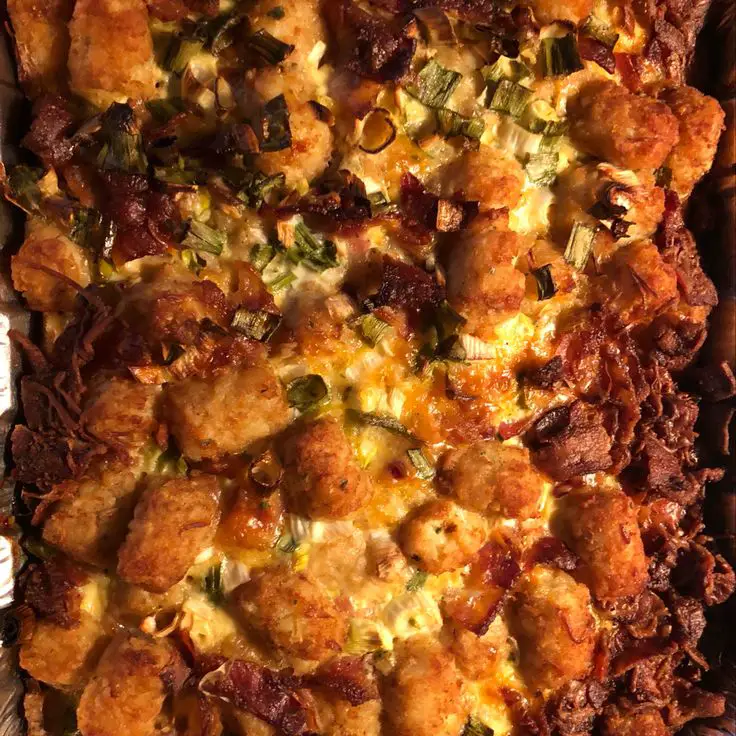 CRACKED OUT TATER TOT BREAKFAST CASSEROLE