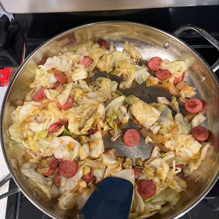 BONNIE’S CABBAGE AND SAUSAGES
