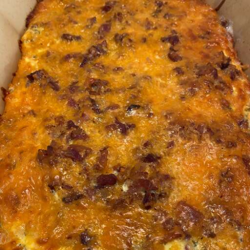 Bacon Egg and Hash Brown Casserole for a Lazy Weekend Breakfast Taste
