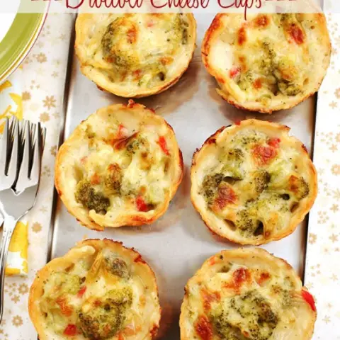 Baked Broccoli Cheese Cups - Taste Of Recipe