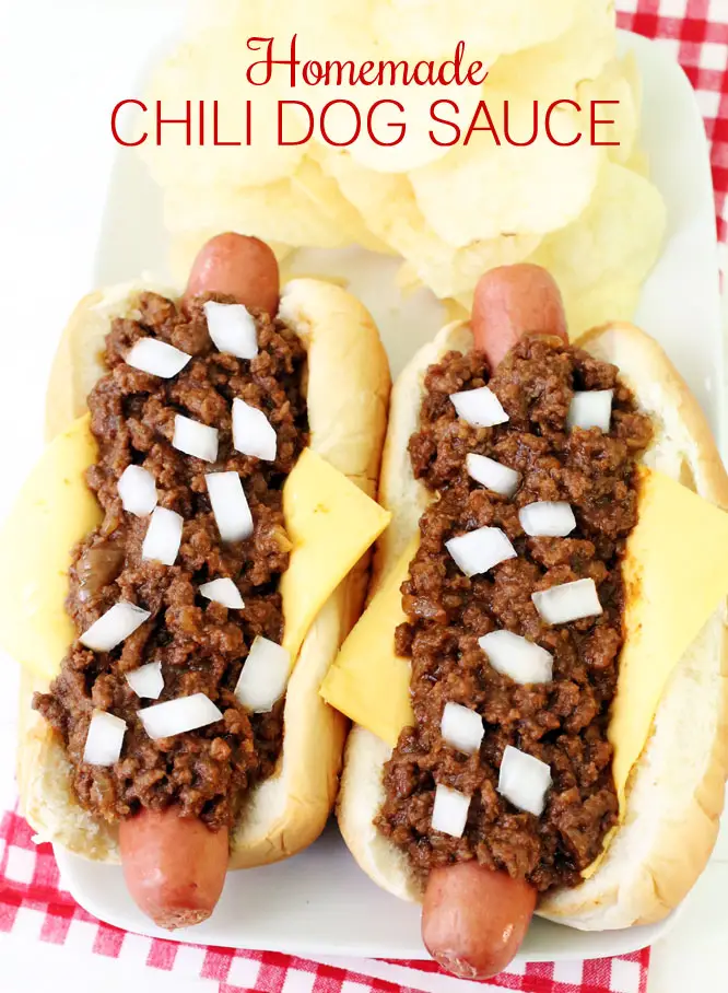 Chili Dog Sauce for Hot Dogs, Burgers & Fries