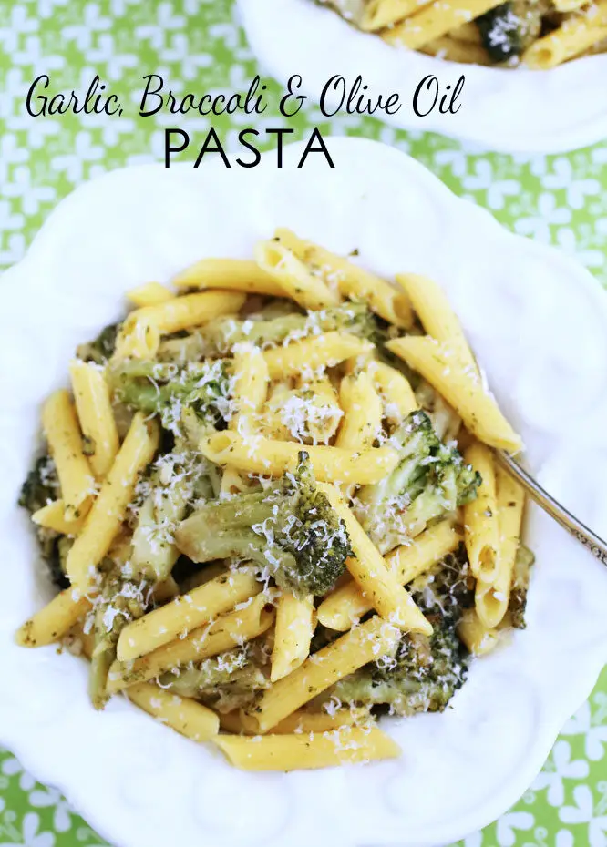 Garlic, Broccoli & Olive Oil Pasta