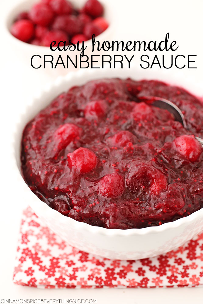 EASY HOMEMADE CRANBERRY SAUCE - Taste Of Recipe