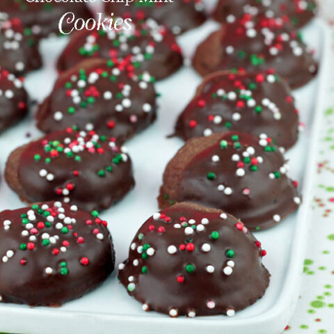 FROSTED CHOCOLATE CHIP MINT COOKIES