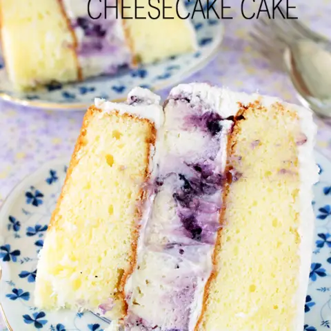 LEMON-BLUEBERRY CHEESECAKE CAKE
