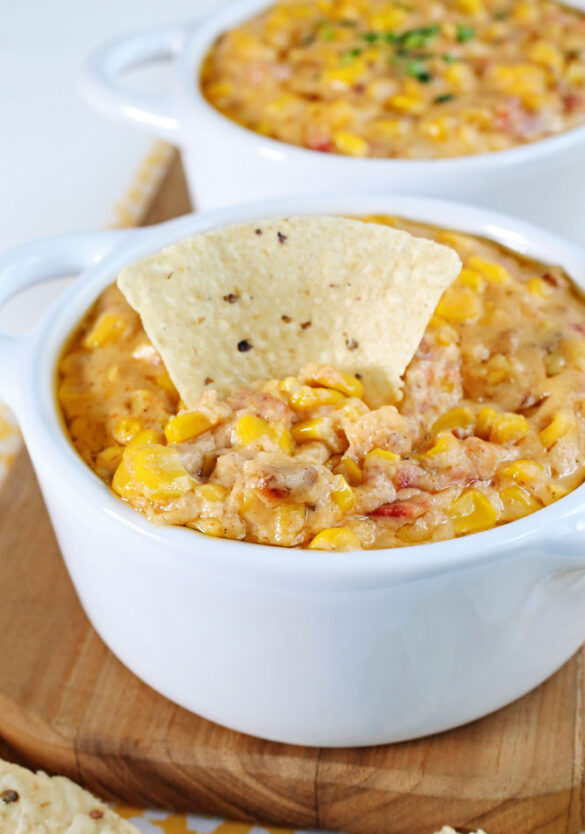 HOT CHEESY CORN DIP Taste Of Recipe