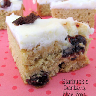 Starbuck's Cranberry Bliss Bars