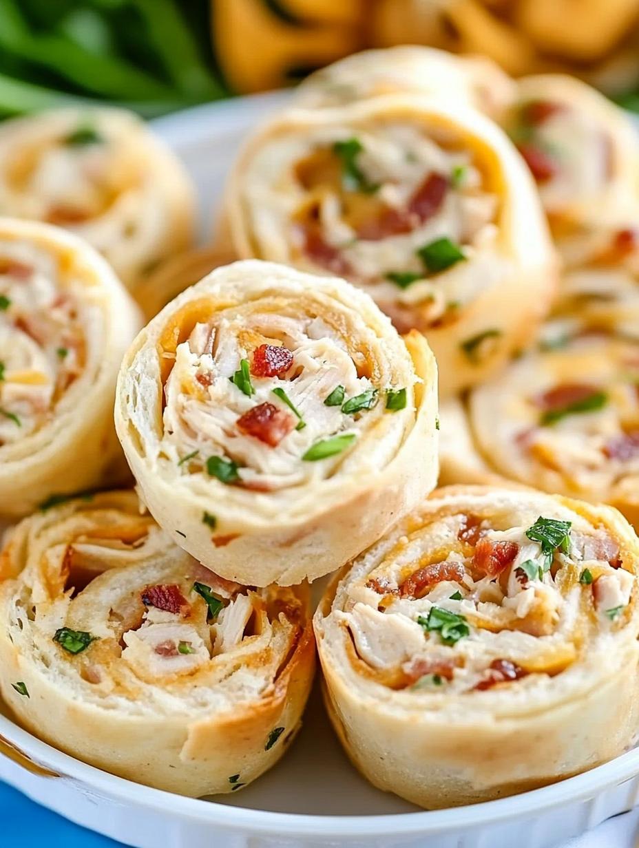 Chicken Bacon Ranch Pinwheels