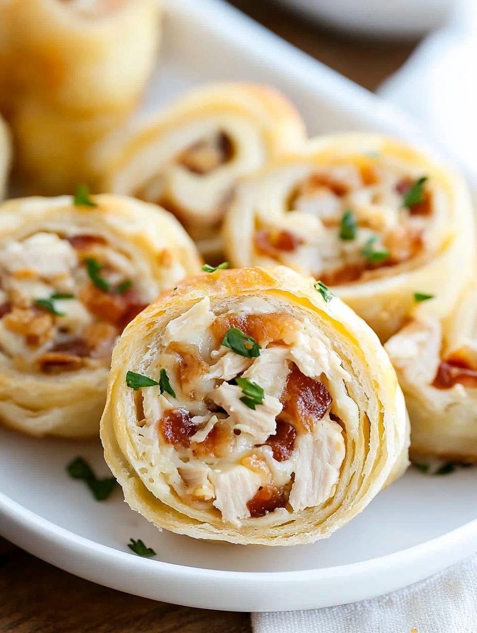 Chicken Bacon Ranch Pinwheels