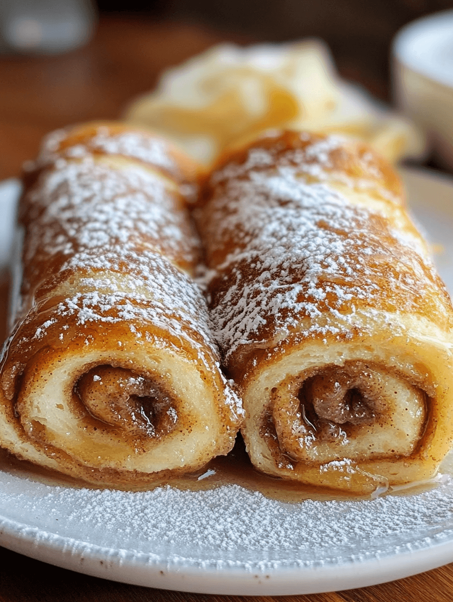 Cinnamon Roll French Toast Rolls