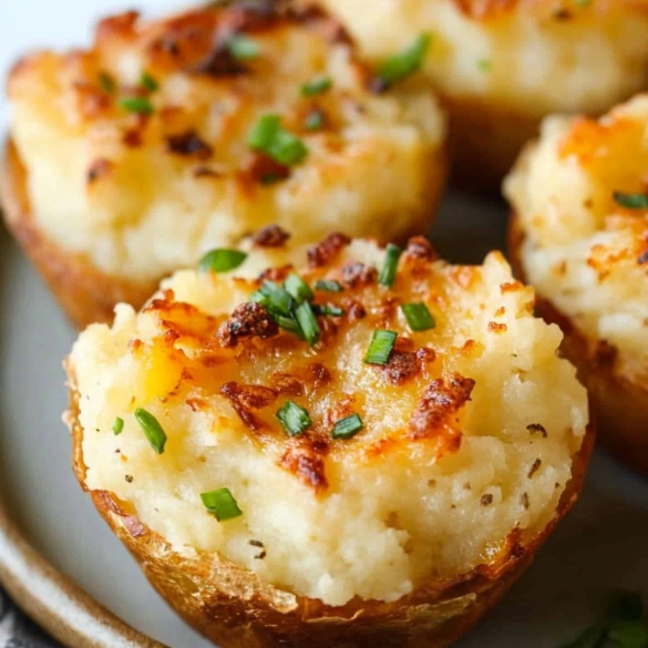Garlic Parmesan Mashed Potato Cups