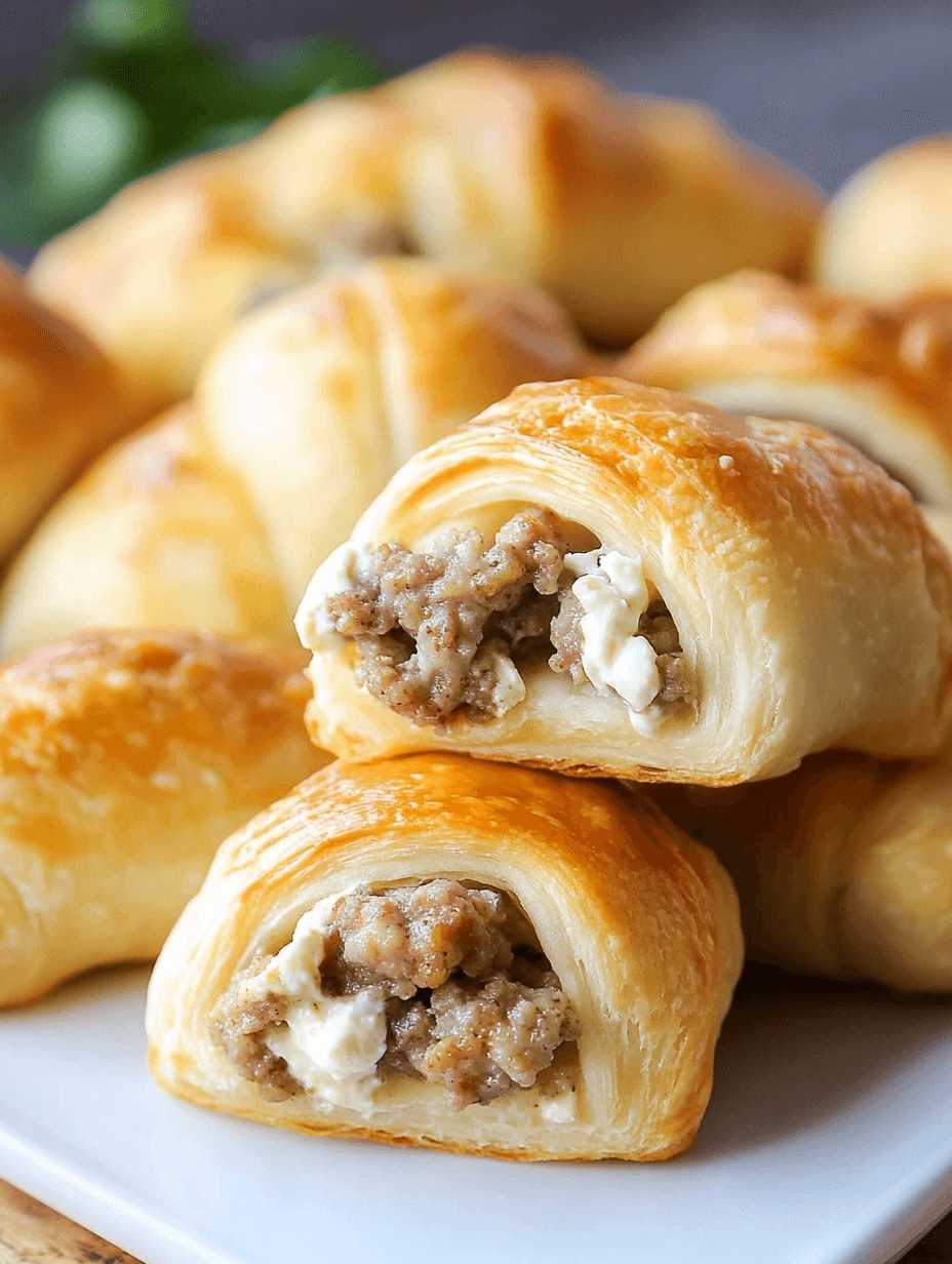 Sausage and Cream Cheese Crescents 5 Sausage and Cream Cheese Crescents