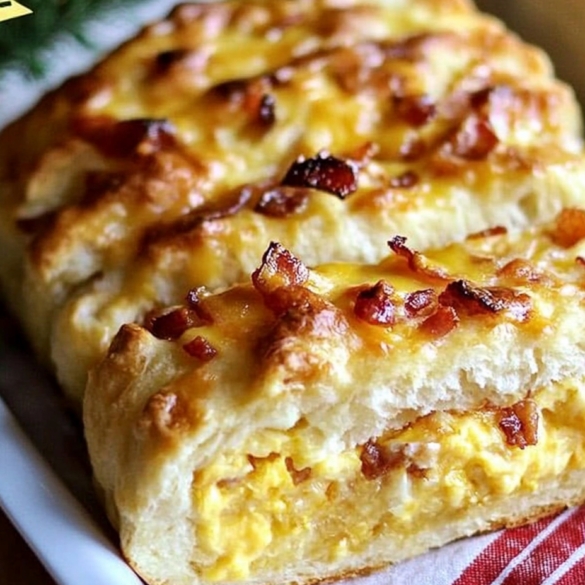 Bacon, Egg and Cheese Biscuit Casserole