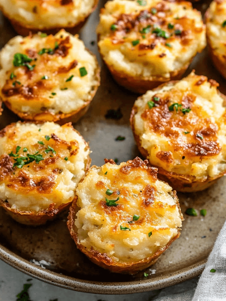 Garlic Parmesan Mashed Potato Cups 5 Garlic Parmesan Mashed Potato Cups