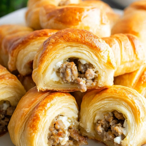 Sausage and Cream Cheese Crescents 6 Sausage and Cream Cheese Crescents