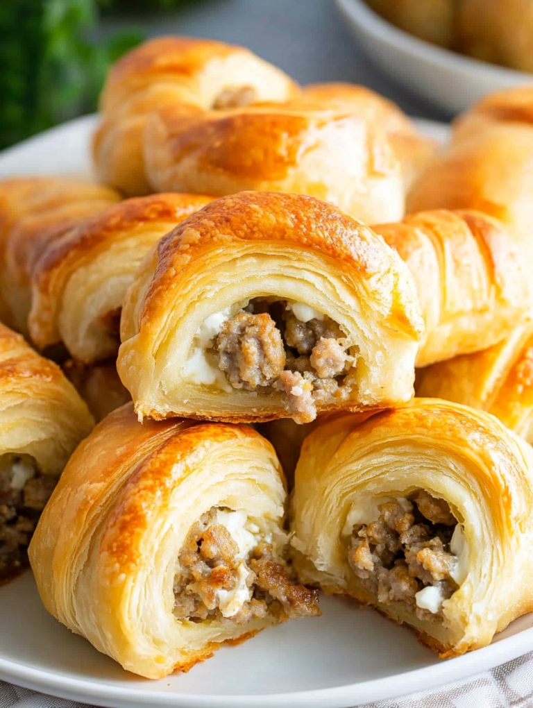Sausage and Cream Cheese Crescents