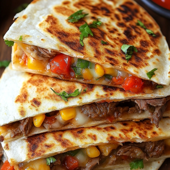 Loaded Steak Quesadillas