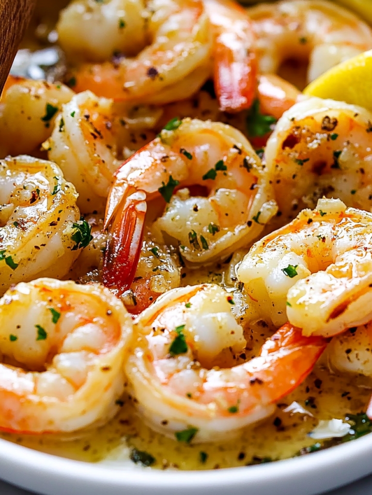 Magic Baked Shrimp in Lemon Butter Sauce