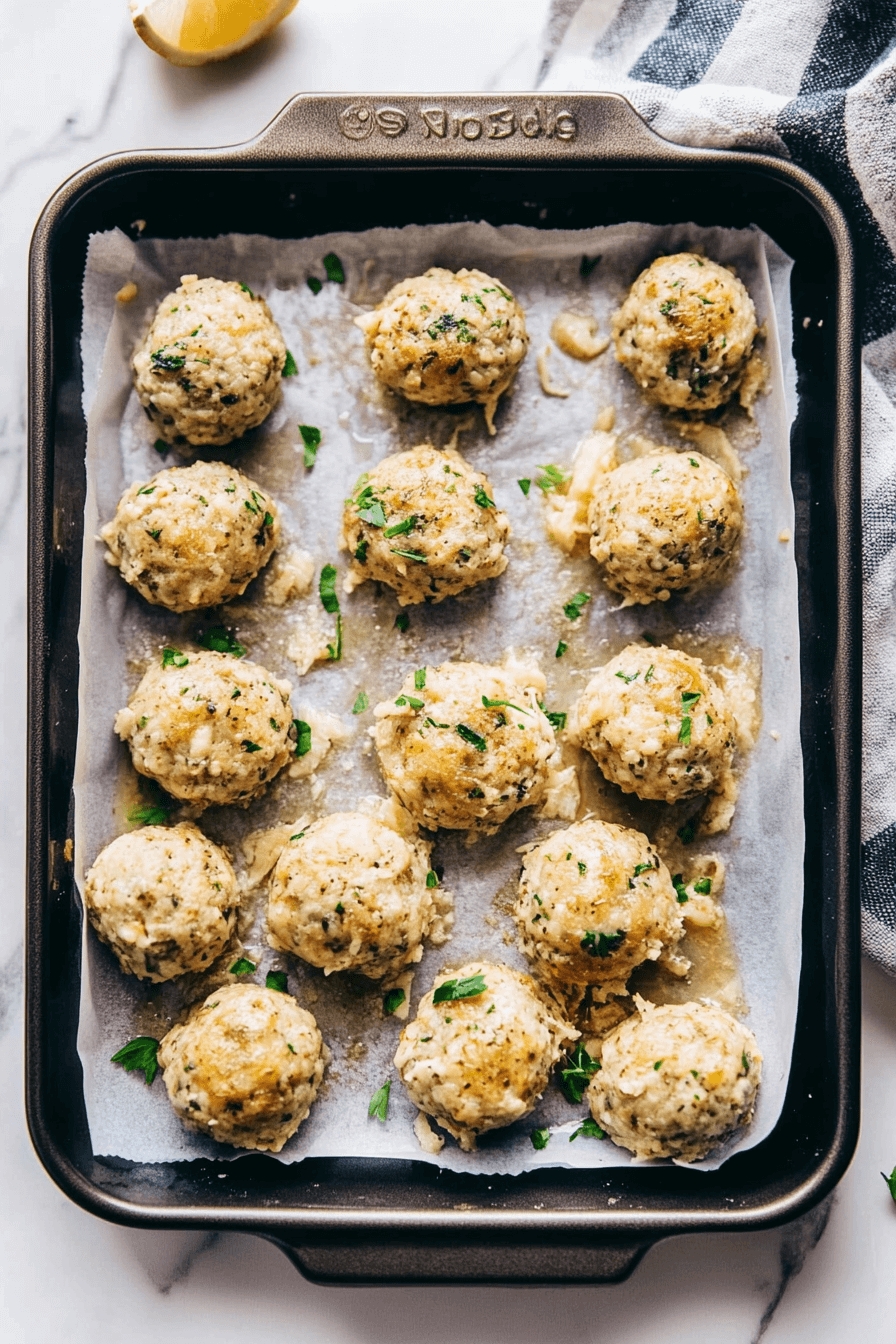 Chicken Piccata Meatballs 7 Chicken Piccata Meatballs