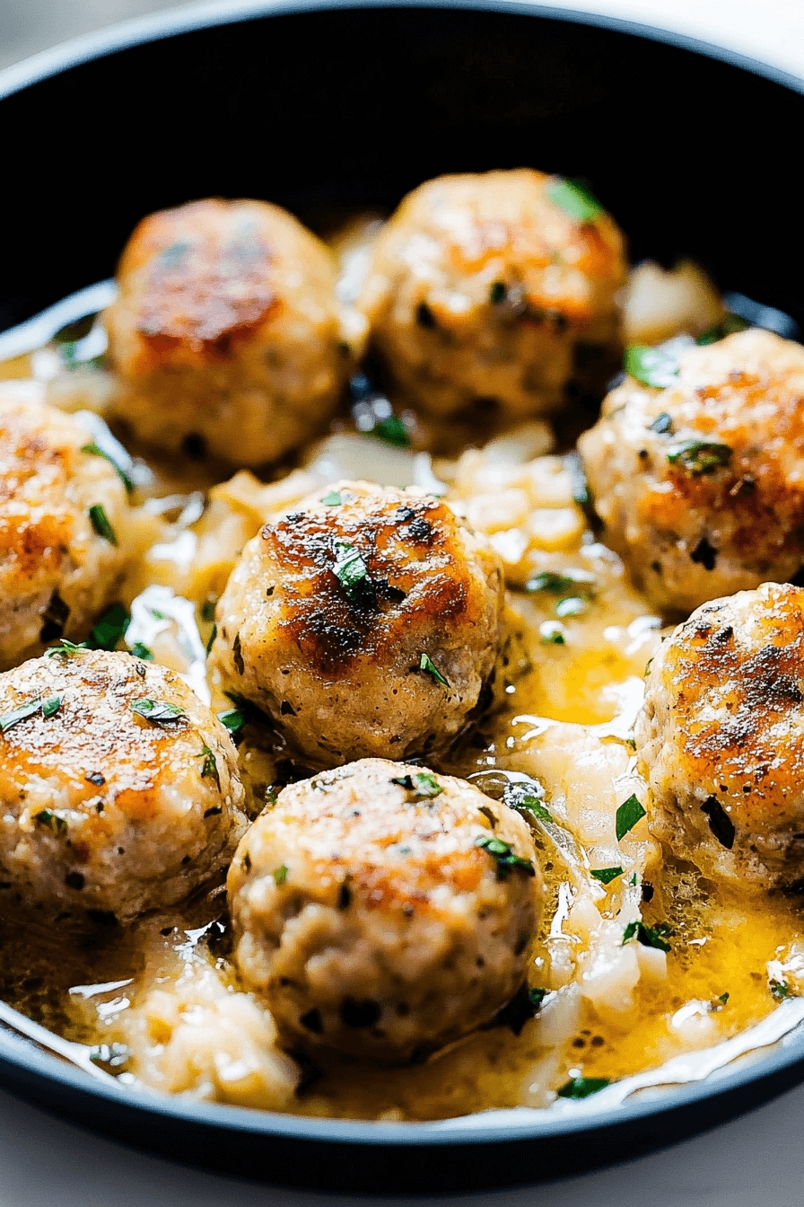 Chicken Piccata Meatballs 9 Chicken Piccata Meatballs