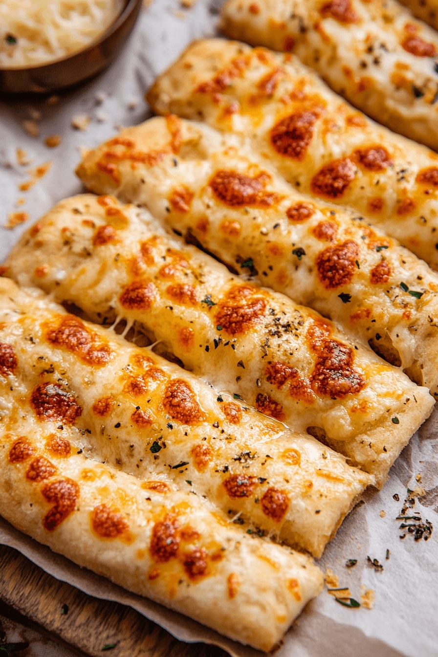 Homemade Cheesy Garlic Breadsticks 7 Homemade Cheesy Garlic Breadsticks