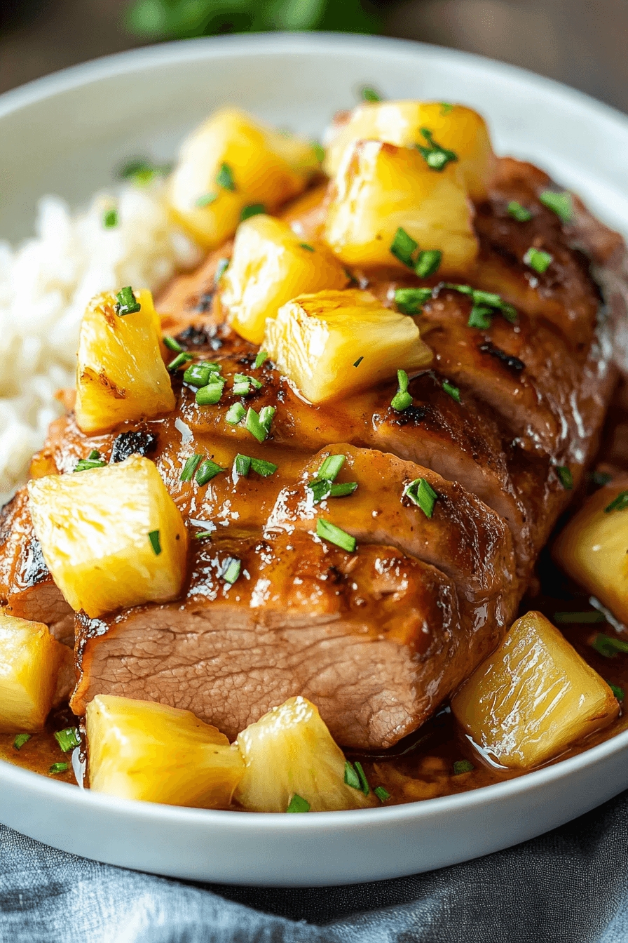 Slow Cooker Pineapple Pork Loin Recipe 5 Slow Cooker Pineapple Pork Loin