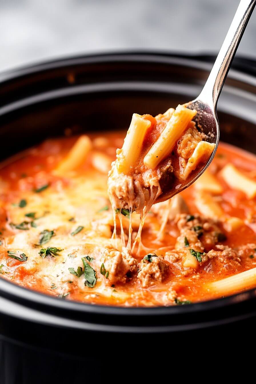 Slow Cooker Lasagna Soup