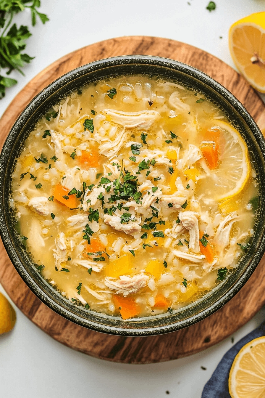 Slow Cooker Lemon Chicken & Rice Soup 11 Slow Cooker Lemon Chicken & Rice Soup