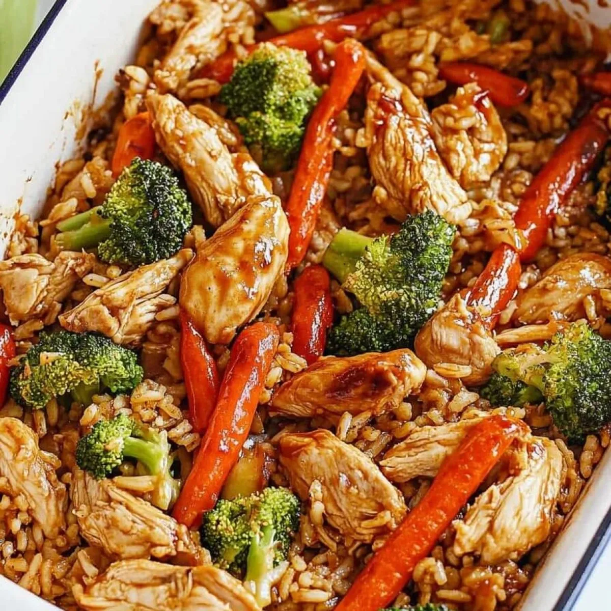 Teriyaki Chicken and Rice Casserole