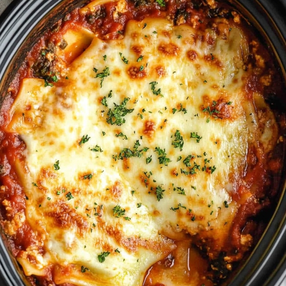 Slow Cooker Ravioli Lasagna Recipe