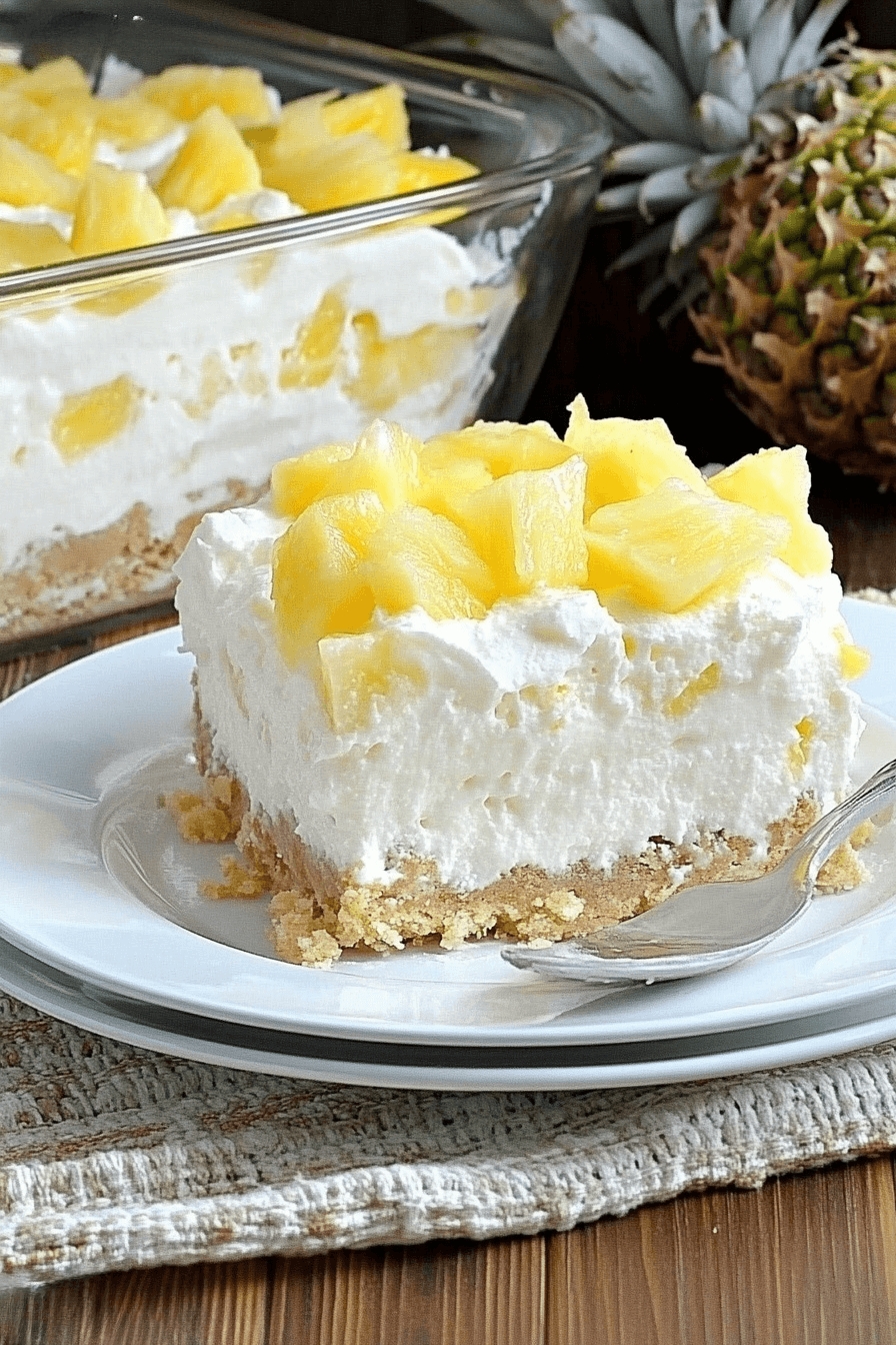 No-Bake Pineapple Cream Dessert 5 No-Bake Pineapple Cream Dessert