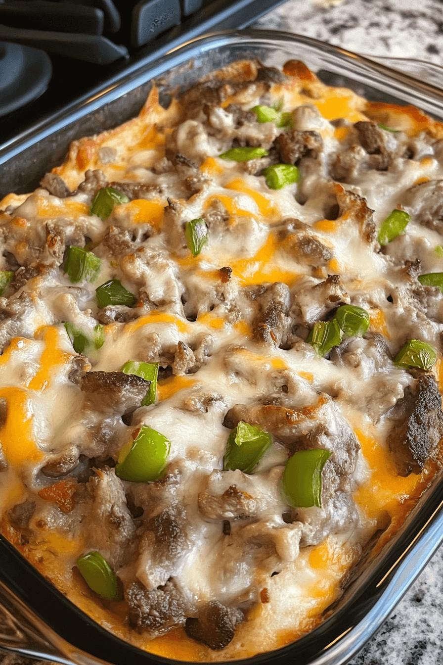 Philly Cheese Steak Casserole-image