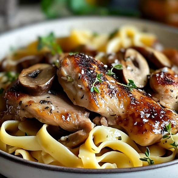 Chicken with Buttered Noodles