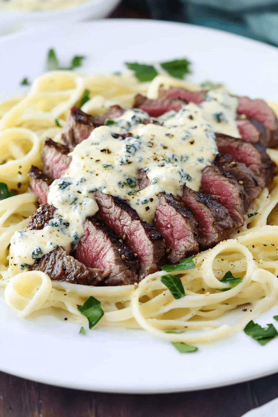 Savory Steak Alfredo with Creamy Parmesan Sauce Taste Of