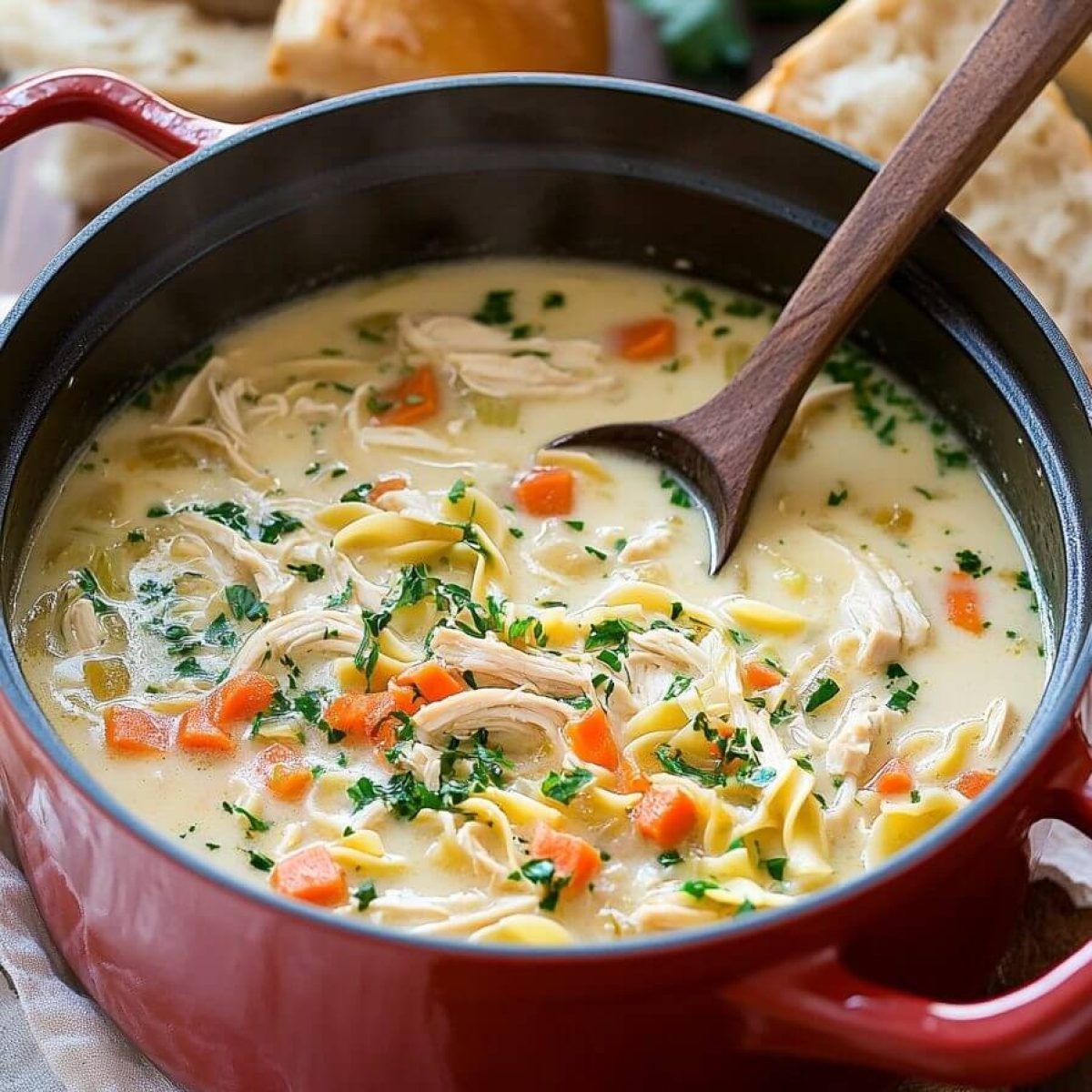 Creamy Chicken Noodle Soup