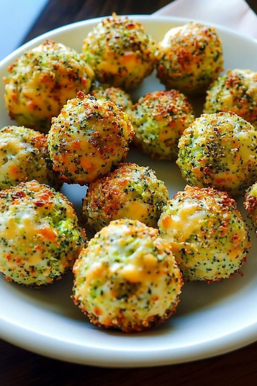 Baked Broccoli Cheese Balls