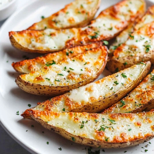 Baked Garlic Parmesan Potato Wedges 6 Baked Garlic Parmesan Potato Wedges