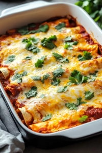Chicken Enchiladas with Homemade Red Sauce