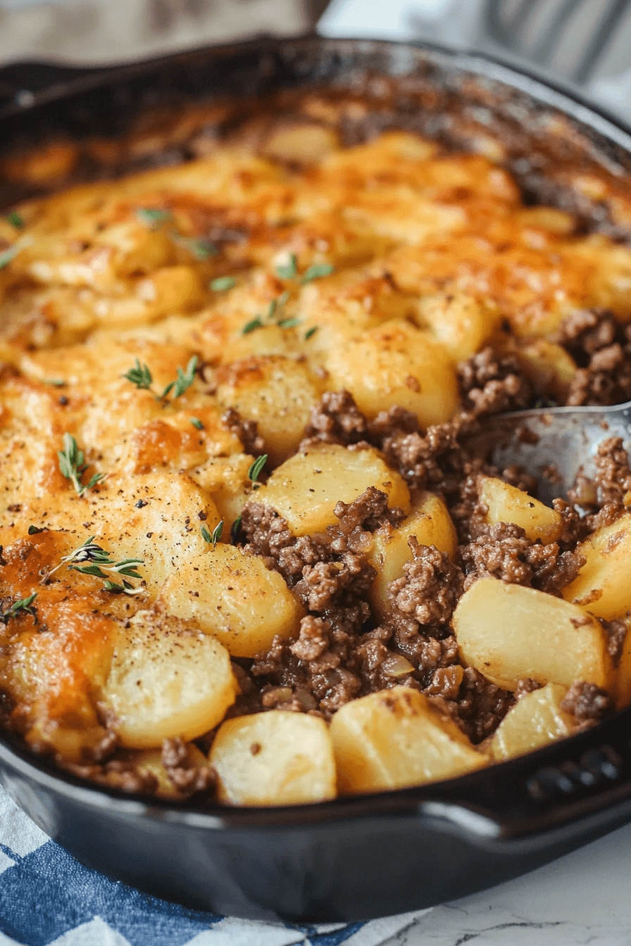 Hobo Casserole Rustic Ground Beef and Potato Bake 9 Hobo Casserole Rustic Ground Beef and Potato Bake
