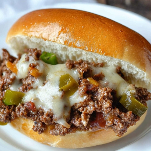 PHILLY CHEESE STEAK SLOPPY JOES RECIPE 6 PHILLY CHEESE STEAK SLOPPY JOES RECIPE