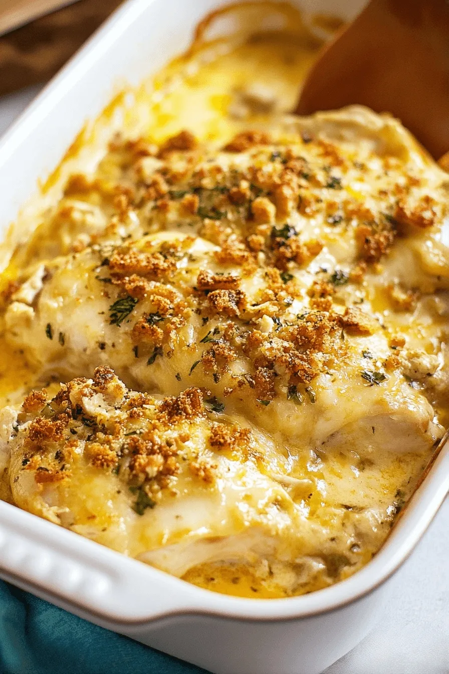 Swiss Chicken Casserole Recipe with Stuffing