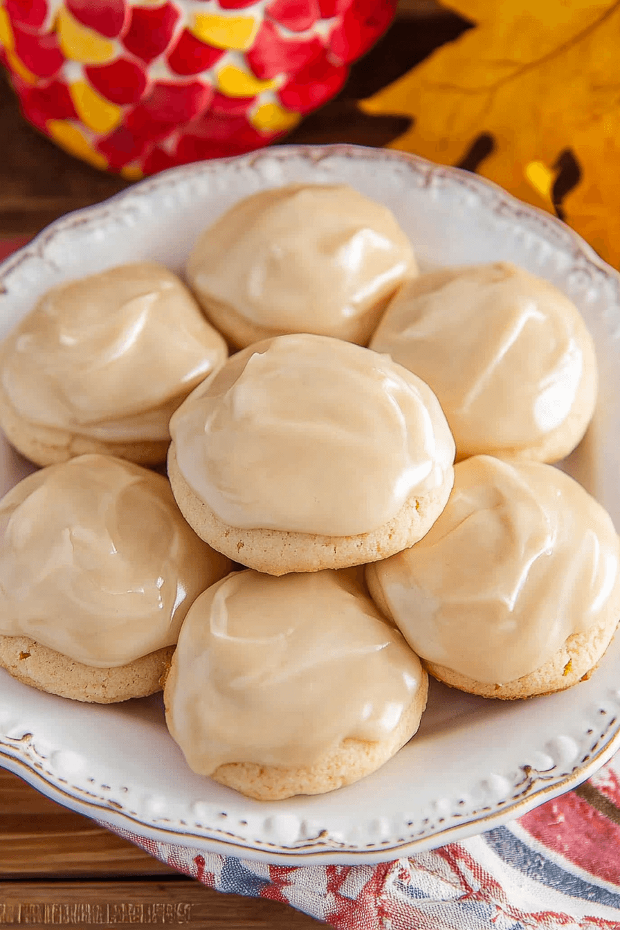Maple Cookies with Maple Glaze
