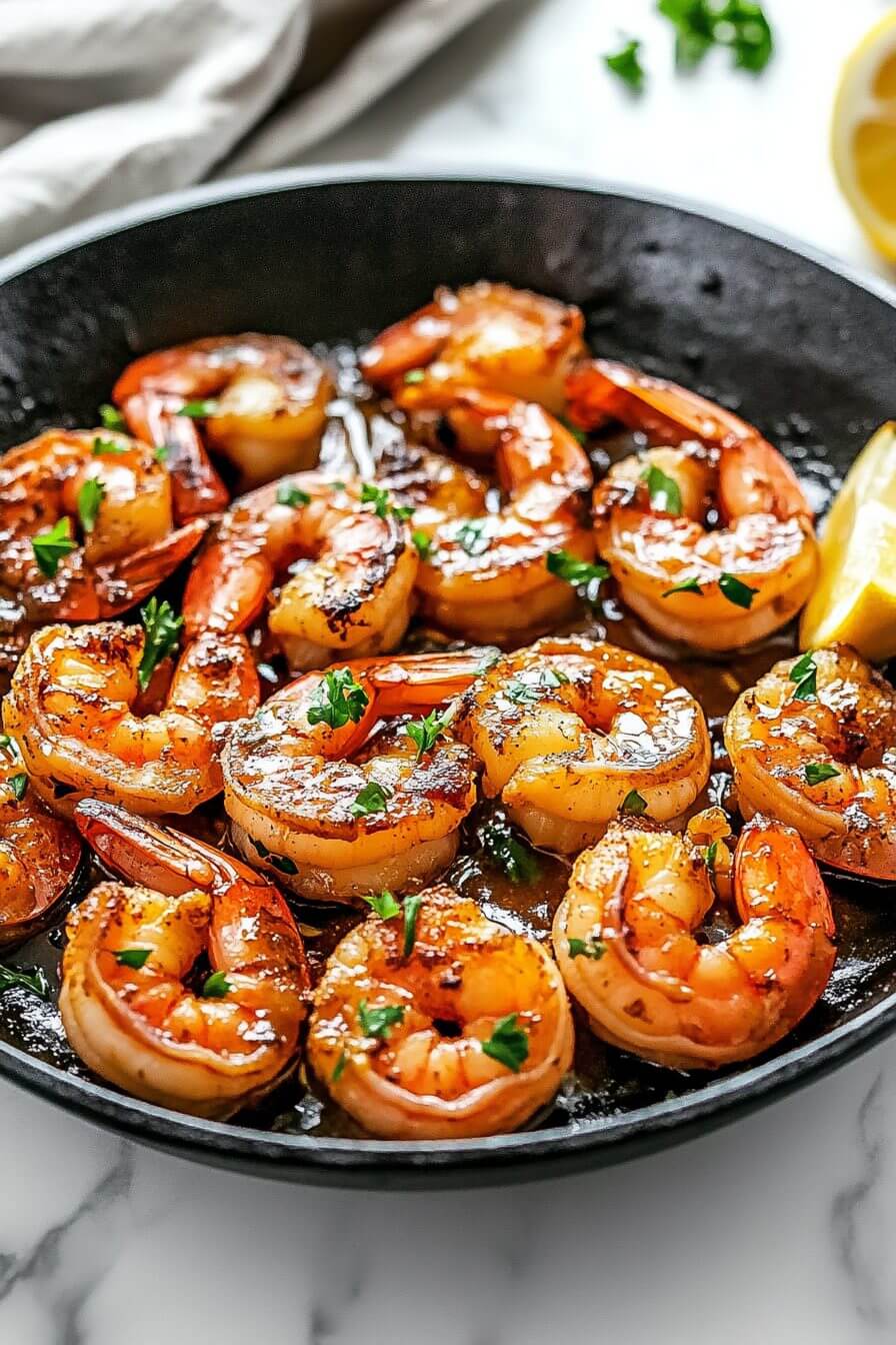 Quick & Healthy Dinner 20 Minute Honey Garlic Shrimp