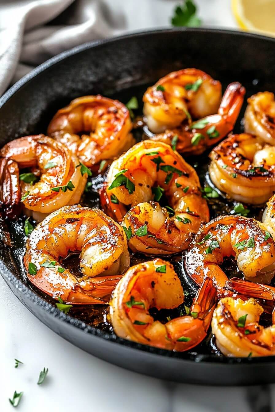 Quick & Healthy Dinner 20 Minute Honey Garlic Shrimp