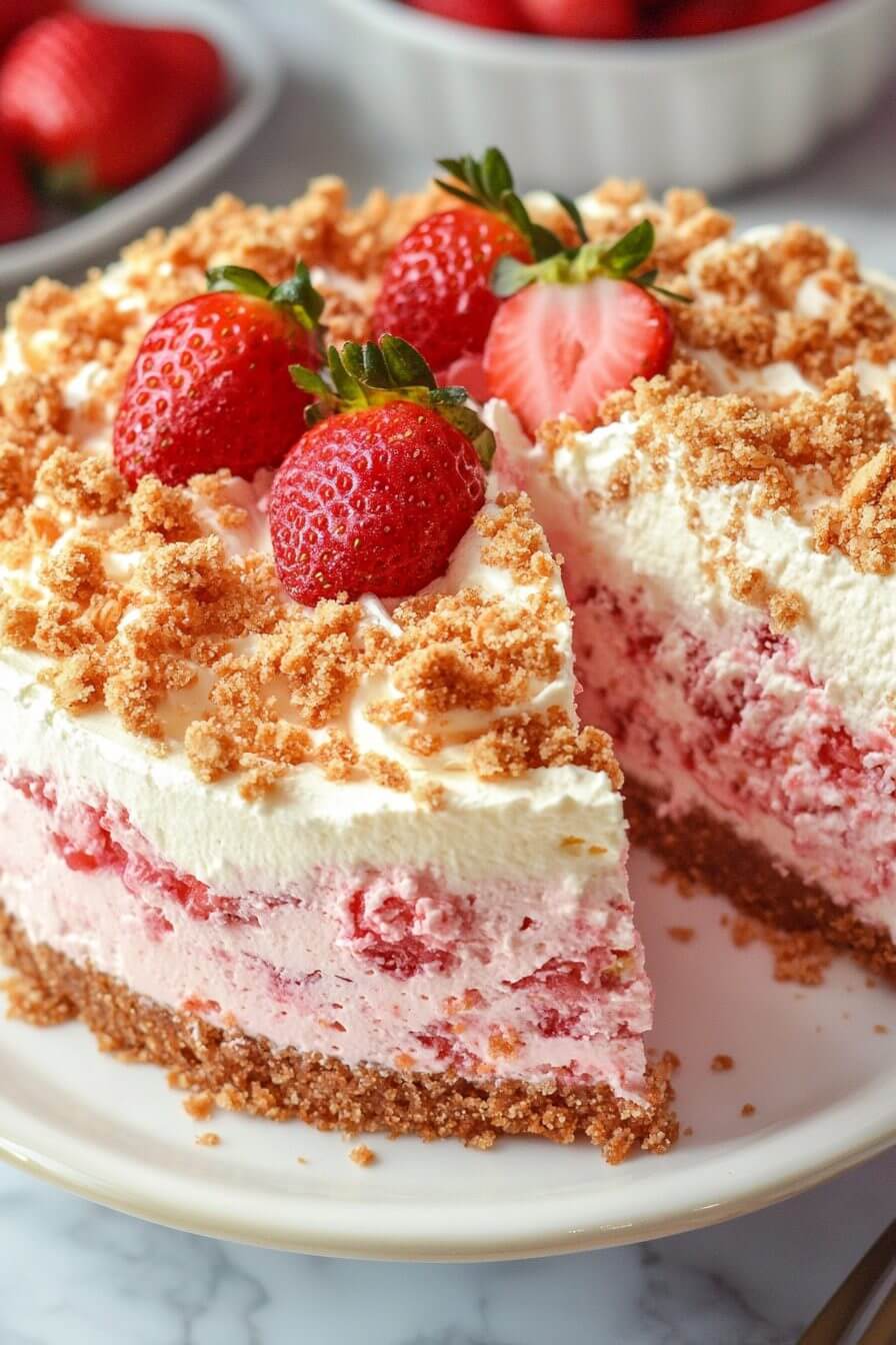 Strawberry Crunch Cheesecake