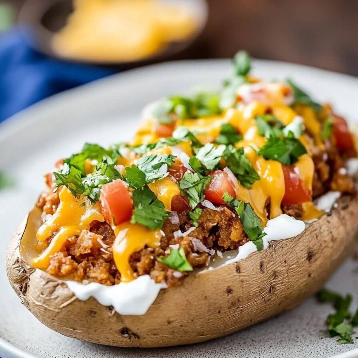 Taco Stuffed Baked Potatoes