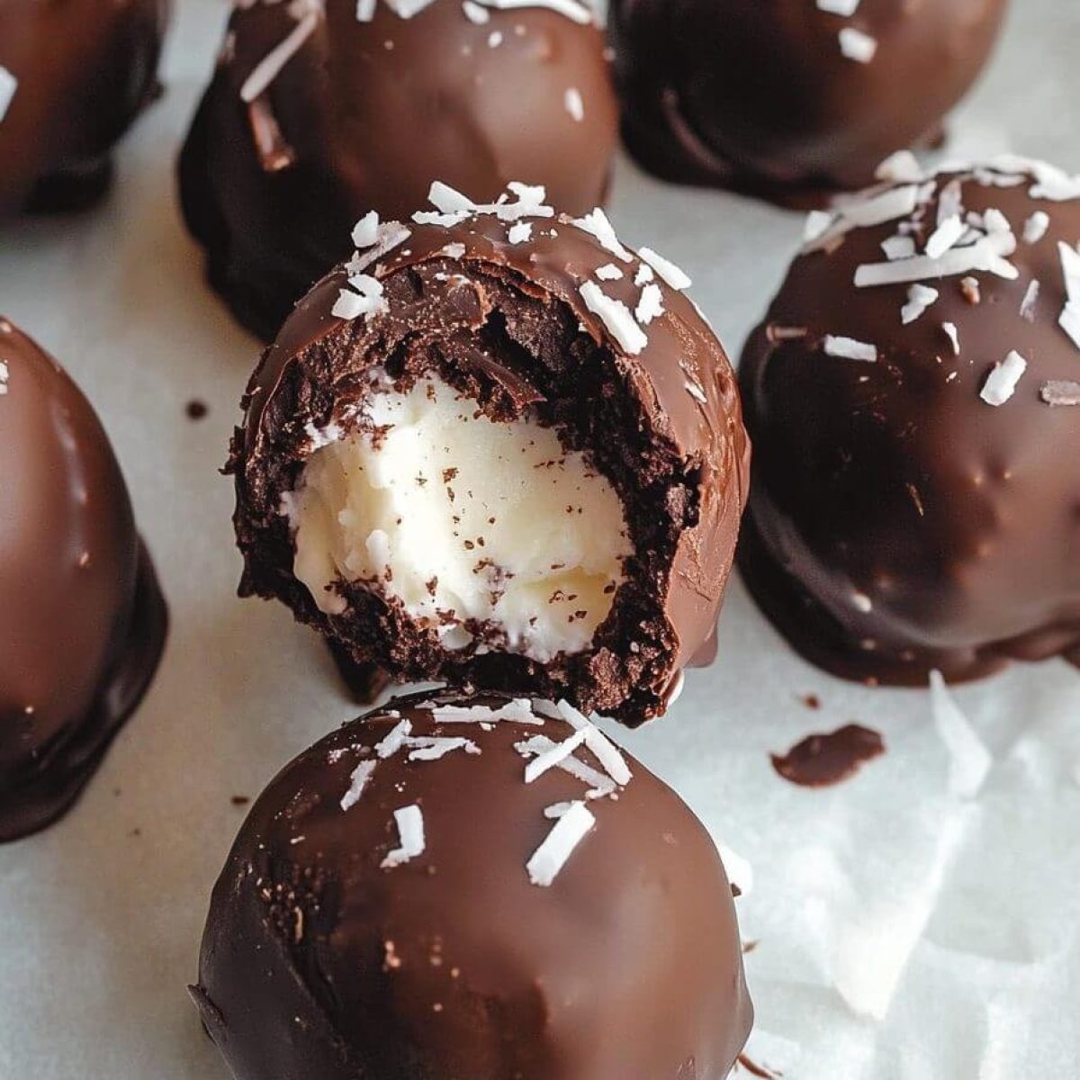 No Bake Coconut Cream Balls